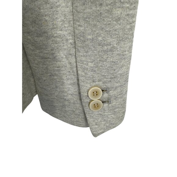 Zara Basic Womens Heather Gray Blazer Jacket With Pockets & Button Front Size M - Picture 6 of 14